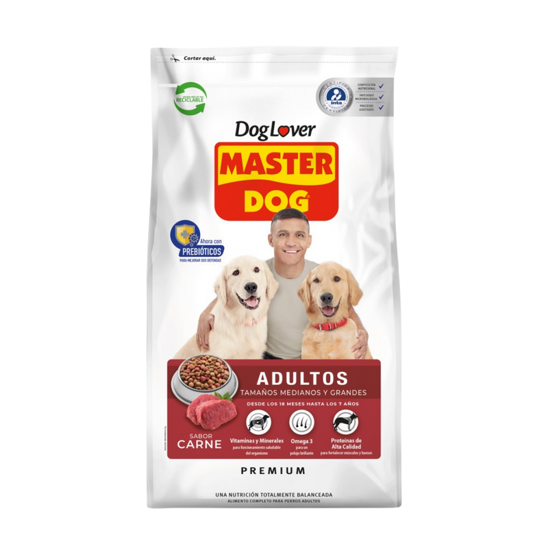 Alimento Master Dog Adulto Carne 18 kg