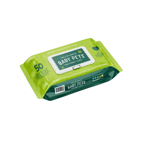 Toallas Húmedas Baby Pet Gato/Perro 50 uni