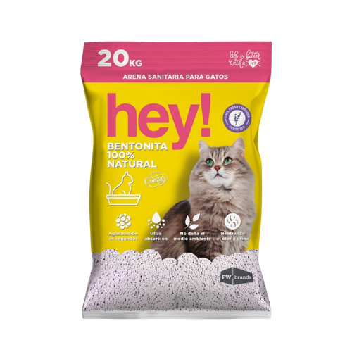 Arena para Gatos Hey! 20 kg
