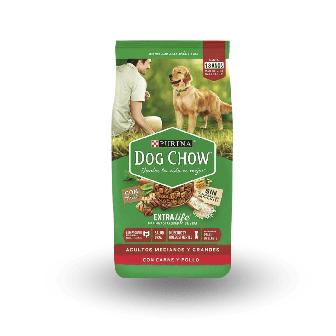 Alimento Dog Chow Adulto raza mediana y grande 16.5 Kg Carne y pollo