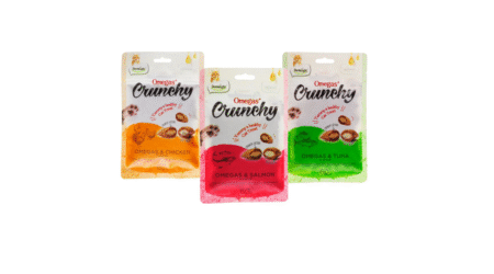 Galleta Rellena Omega, Sabores Crunchy